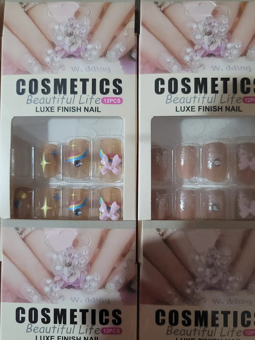 Cosmetics Beautiful Life Luxe Finish Press On Nail Sets - Pink Accents